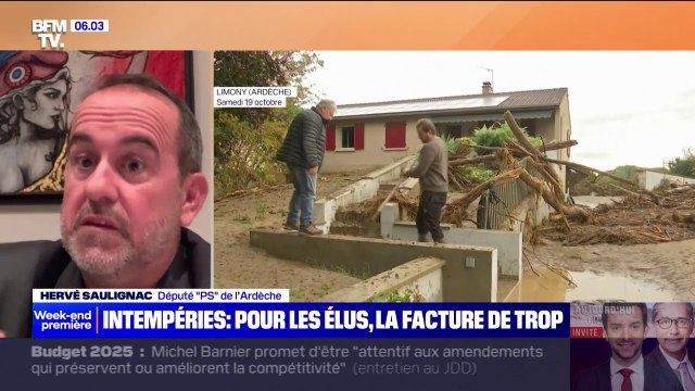 Crues en Ardèche: Le Premier ministre ne peut pas venir faire les poches d'une collectivité qui va subir des dépenses considérables , affirme Hervé Saulignac, député PS de l'Ardèche