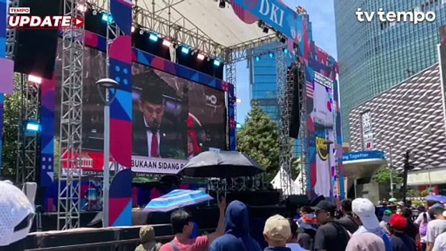 Panggung Rakyat Mulai Ramai Pengunjung Sambut Pelantikan Prabowo-Gibran