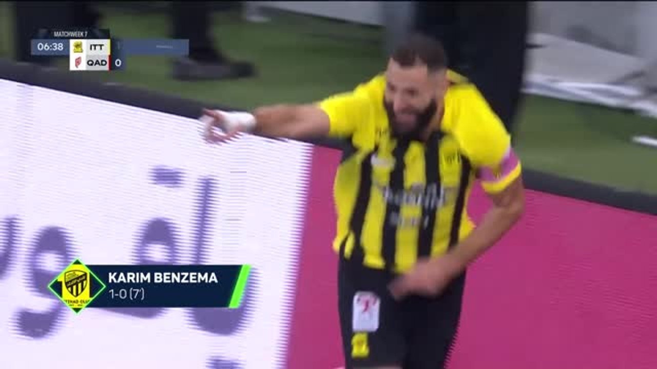 Benzema strikes in Al Ittihad's victory over Al Qadsiah