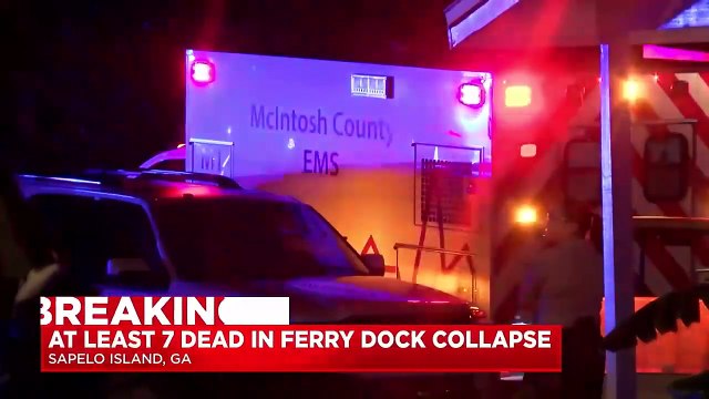 USA : Au moins sept personnes ont été tuées cette nuit dans l'effondrement d'une passerelle sur un quai où une foule était réunie pour des célébrations à Sapelo Island