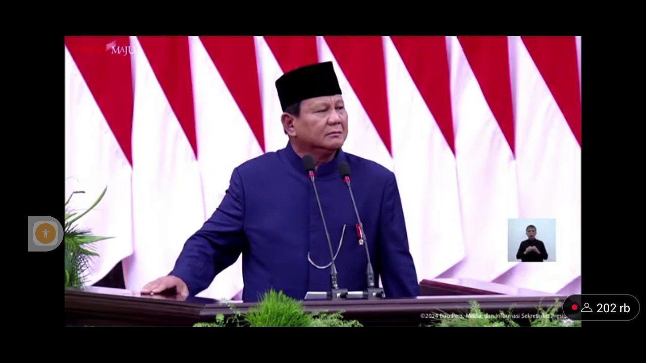 Pidato Pertama Presiden RI Prabowo Subianto, Bagian 1