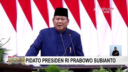 Video herunterladen: Kala Presiden ke-8 RI Prabowo Subianto Ucapkan Terima Kasih ke Presiden Terdahulu