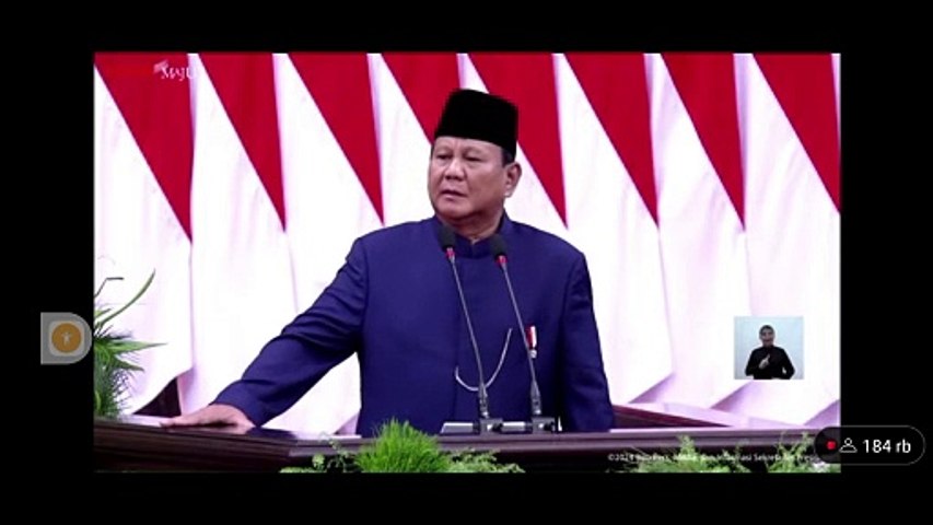 Pidato Pertama Presiden RI Prabowo Bagian 5