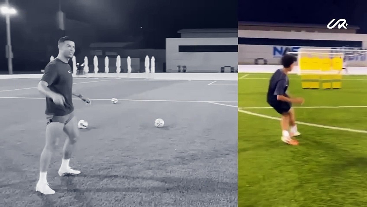 Ronaldo playing football