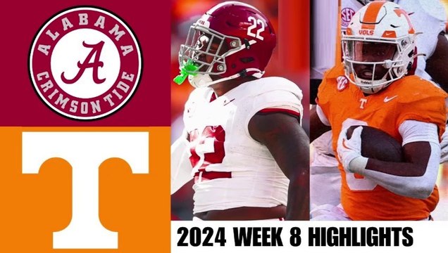 Alabama vs Tennessee Full Game Highlights 2024 College Football Highlights