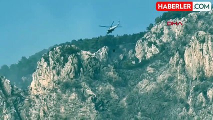 Muğla'daki orman yangını 3'üncü günde