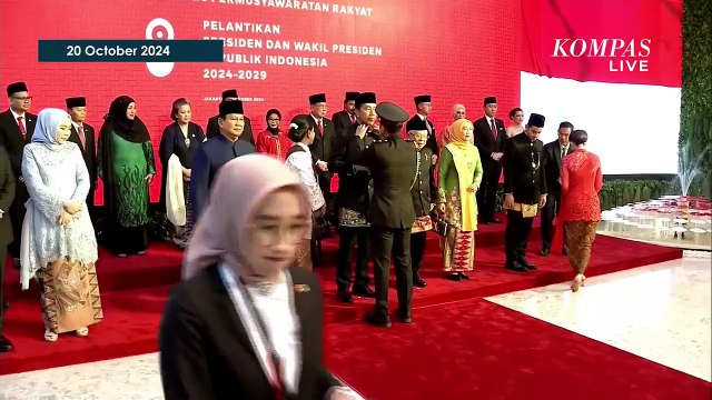 Momen Ngobrol Bareng Jokowi, Maruf Amin, Prabowo, Gibran di Pelantikan Presiden Wapres 2024