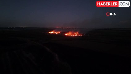 Diyarbakır'da Anız Yangını Görüntülendi