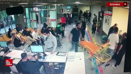 Beyoğlu'nda sedyede geldiği hastaneden hırsızlık yaparak kaçtı