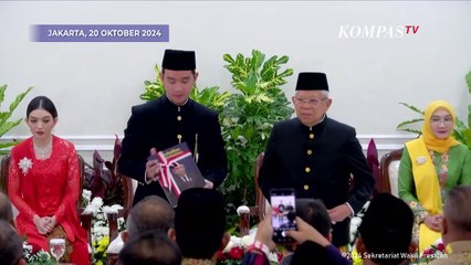 Video herunterladen: [FULL] Serah Terima Jabatan Maruf Amin ke Gibran Rakabuming sebagai Wakil Presiden RI