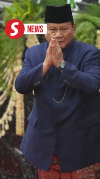 Indonesia's new president Prabowo Subianto takes oath of office