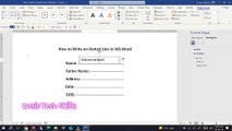 How to Write on the Dotted Lines in MS Word Tutorial: Step-by-Step Guide