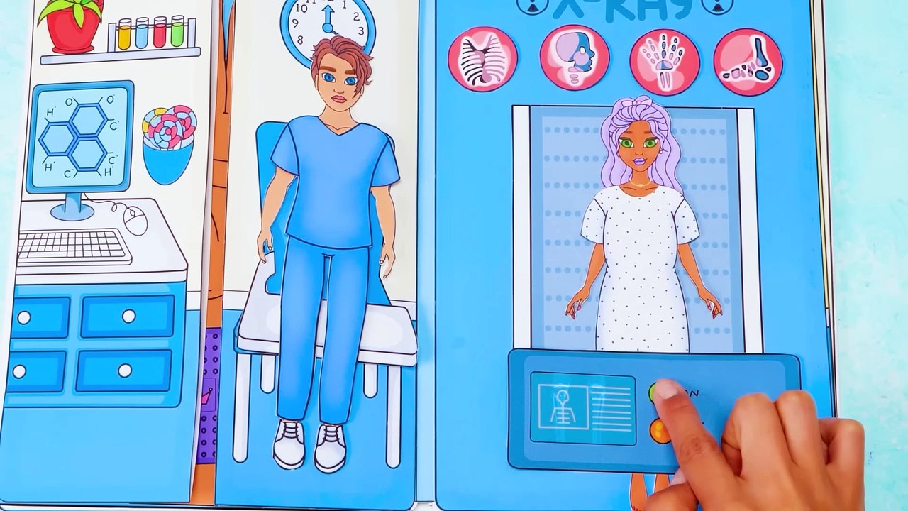 Paper Hospital Routine ‍⚕️ Easy Craft & Fun Play