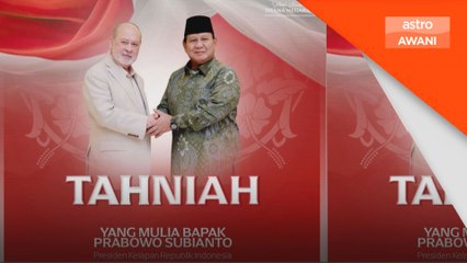 Agong, Raja Permaisuri zahir ucapan tahniah kepada Prabowo