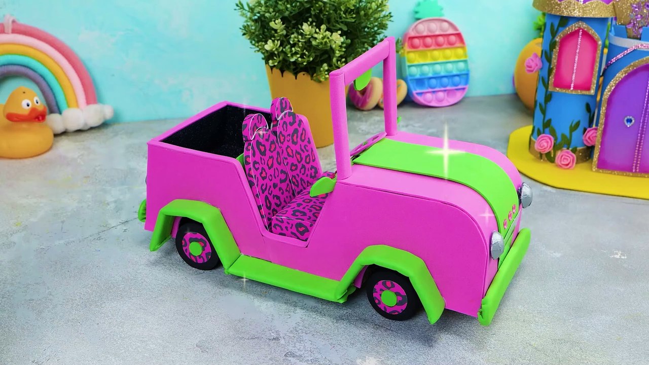 How To Build Most Special Car for Barbie  Cardboard DIY
