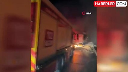 Pamuk Yüklü Tır Yangın Çıkardı: İtfaiye Ekipleri Müdahale Etti