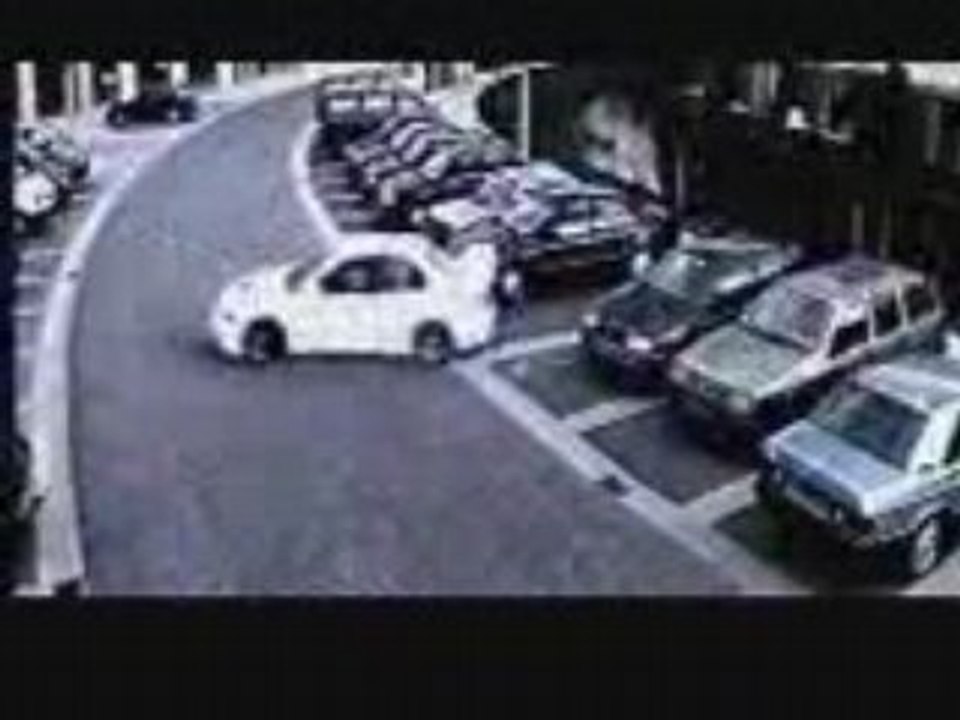 Esquive de la police sur un Parking !!!