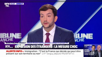 Jean-Philippe Tanguy (RN): "Est-ce qu'il y a trop d'immigrés dans notre pays? Oui (...) Est-ce qu'il y a des immigrés qui travaillent et qui apportent à la France? Oui"
