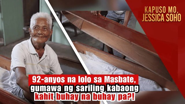92-anyos na lolo, gumawa ng sariling kabaong kahit buhay na buhay pa?! | Kapuso Mo, Jessica Soho