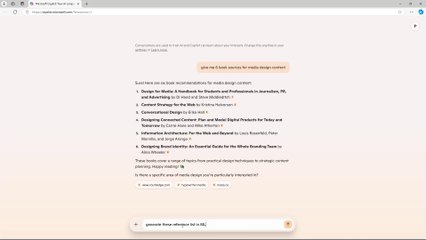 Microsoft Copilot Course Section 24 Generate Referencing