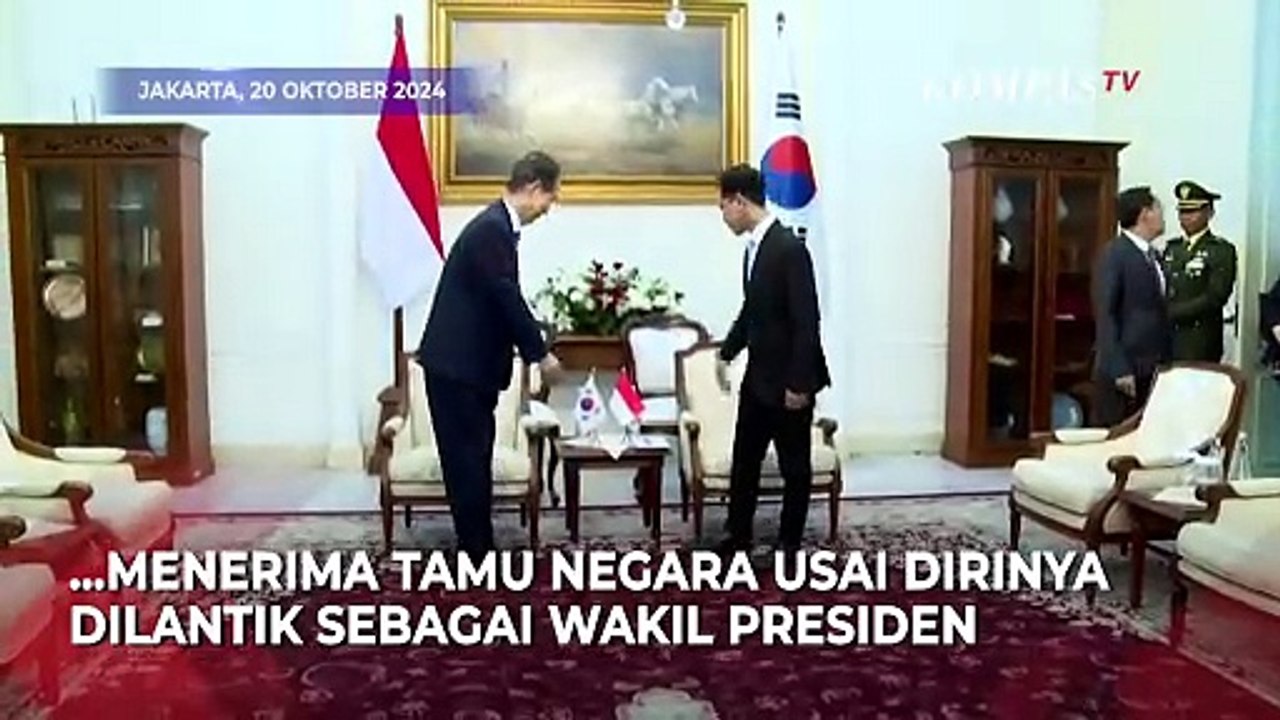 Perdana! Gibran Terima Tamu Negara PM Korea Selatan Han Duck-soo Usai Dilantik Sebagai Wapres