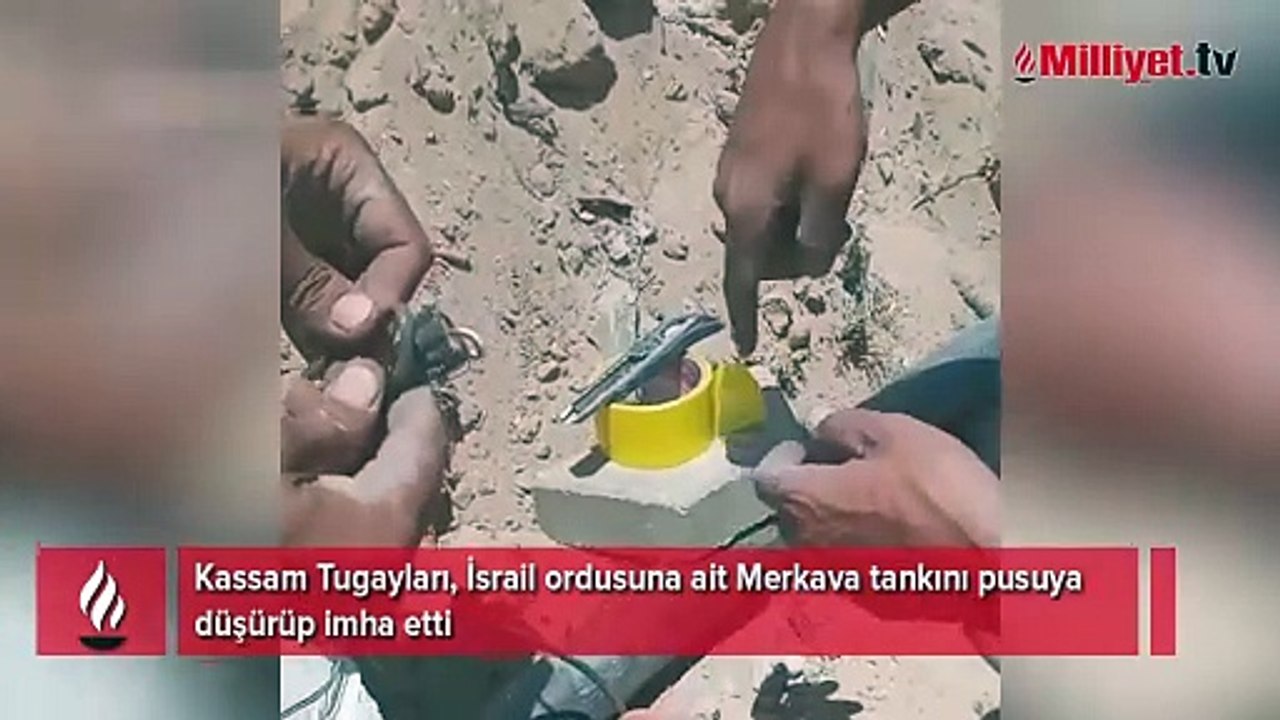 Kassam Tugayları, Merkava tankını pusuya düşürüp imha etti
