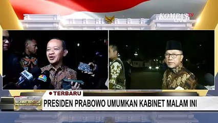Kata Zulhas dan Bahlil Jelang Pengumuman Menteri dan Wakil Menteri Kabinet Prabowo