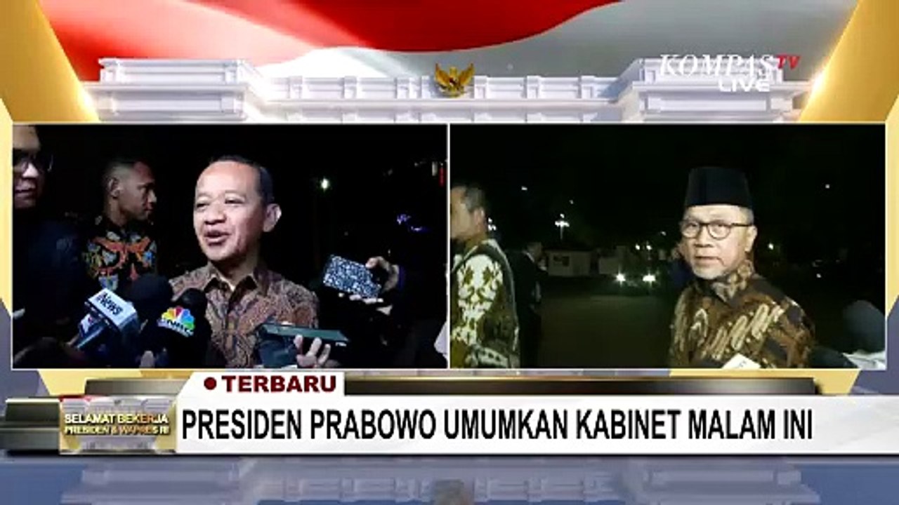 Kata Zulhas dan Bahlil Jelang Pengumuman Menteri dan Wakil Menteri Kabinet Prabowo