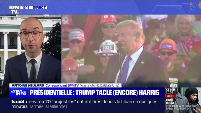 En meeting en Pennsylvanie, Donald Trump traite Kamala Harris de vice-présidente de m*rde