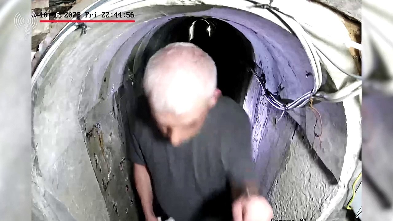 Israels Armee veröffentlicht Video zu Sinwars Tunnel-Versteck