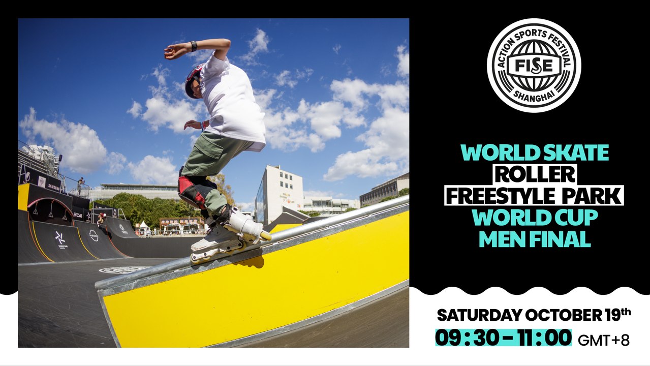 FISE SHANGHAI 2024 | World Skate Roller Freestyle Park World Cup Men Final