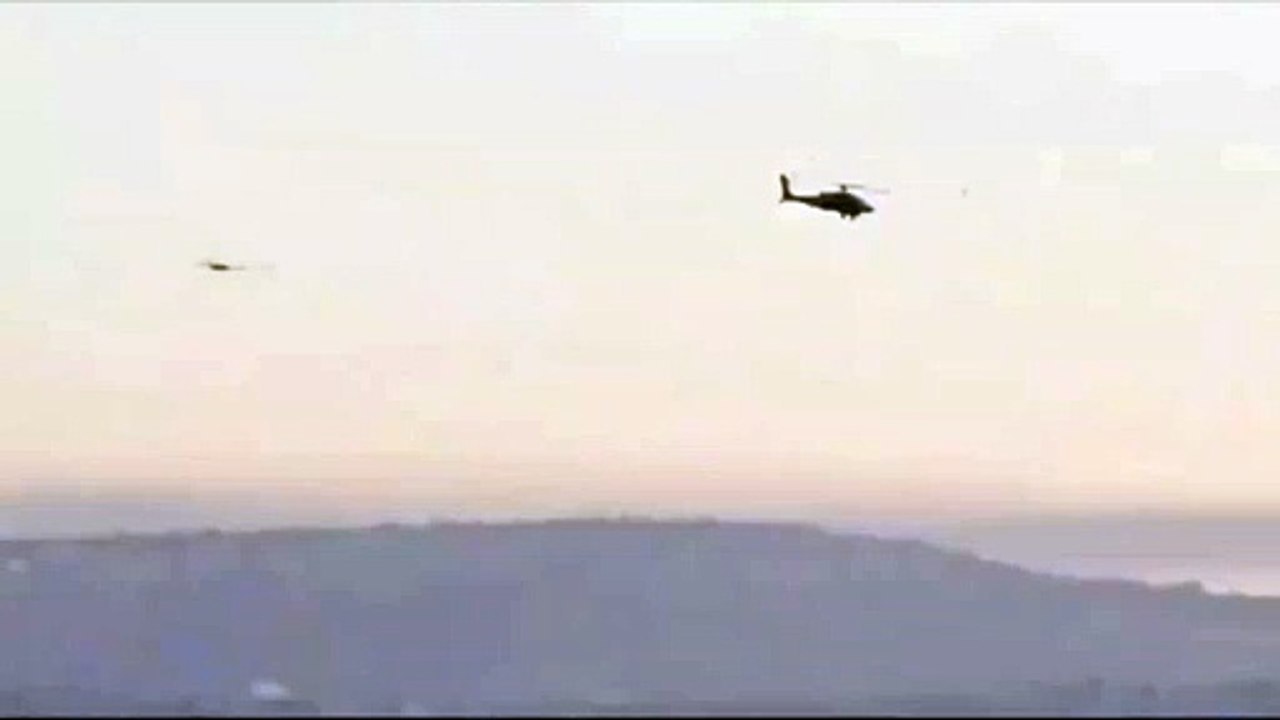 Netanyahu’s house attacked by drone In the image the drone overtakes the Israeli helicopter 19 Oct 2024