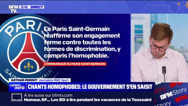 Chants homophobes: dans un communiqué, le PSG réaffirme son engagement ferme contre l'homophobie