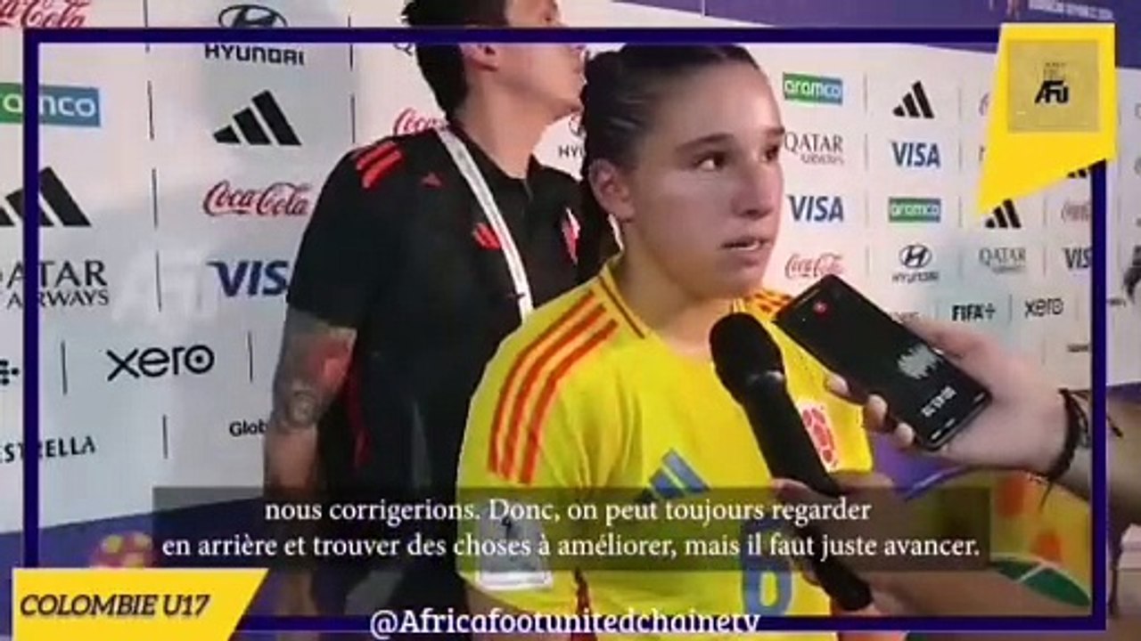 Coupe du Monde Féminine U17 République Dominicaine  #AfricaFootUnited : La réaction des joueuses de la #Colombie  après la défaite contre les #États_Unis  0️⃣-2️⃣