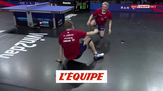 Le double Lebrun champion d'Europe ! - Tennis de table - Championnats d'Europe