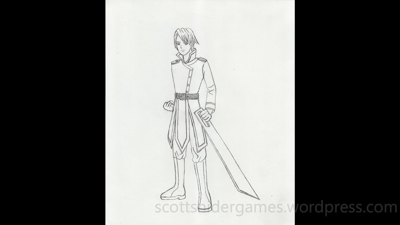 Manga Soldier Pencil Sketch Video #1 (10-20-2024)