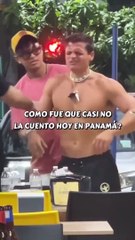 ¡Gianpiero Fusco casi se ahoga con un trozo de carne