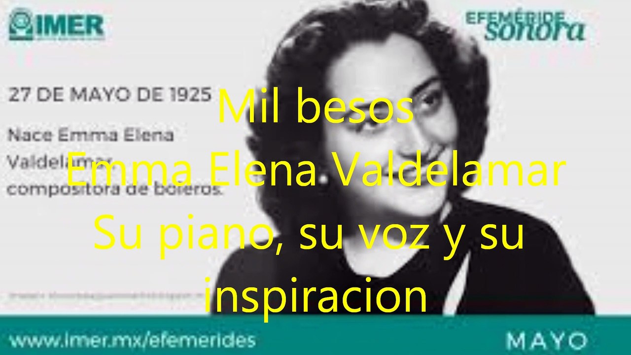 Emma Elena Valdelamar canta Mil besos