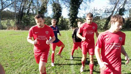 LES ROUGE ET BLANC À L'ÉCHAUFFEMENT HOSTUN VS AS DU PIC DIMANCHE 20 OCTOBRE 2024