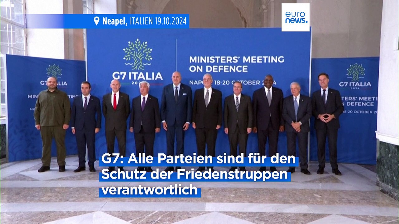 G7-Verteidigungsminister mahnen Schutz der UN-Blauhelme im Libanon an