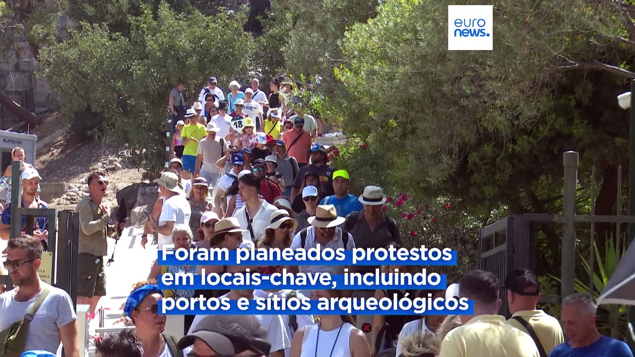 Sindicatos gregos exigem melhores condições de trabalho no setor do turismo