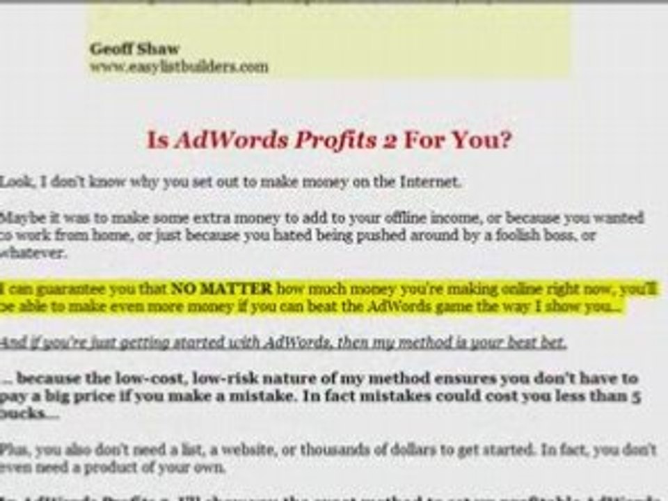 Adwords Profits 2 Review