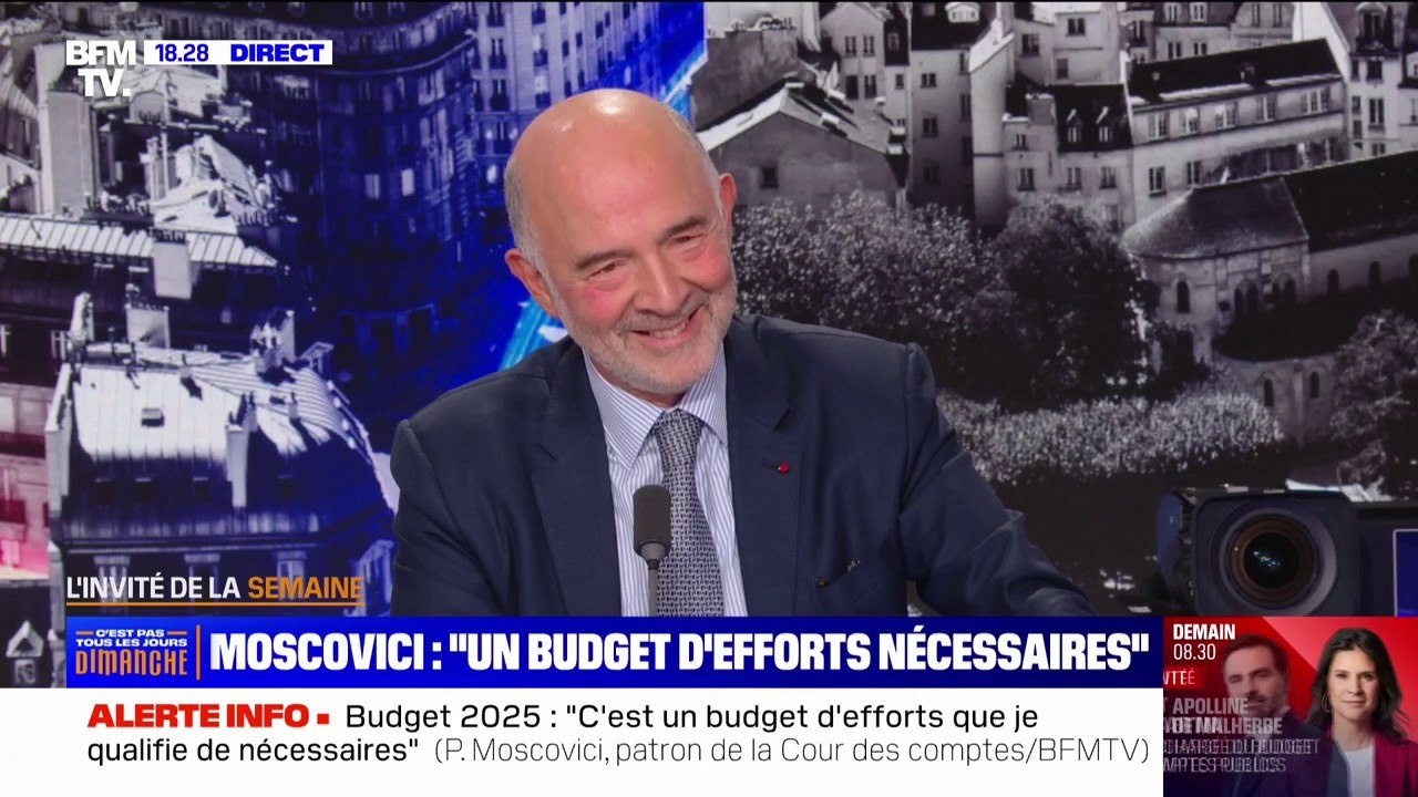 Pierre Moscovici: Michel Barnier "est un homme très expérimenté, qui a le calme des vielles troupes"