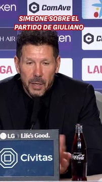 Las palabras de Simeone sobre el partido de Giuliano contra el Lega