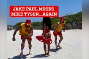 Jake Paul mocks Tyson while promoting himself