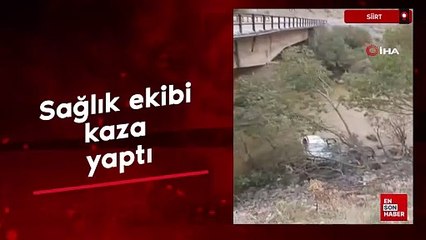 Siirt'te sağlık ekibi kaza yaptı