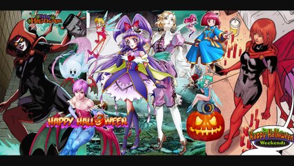 Celebrating The 2024 Halloween Fall Season with Hallow's Eve,Maria Renard and Cure Magical Custom Wallpaper