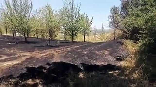 L'incendio domato dai vigili del fuoco ad Atri