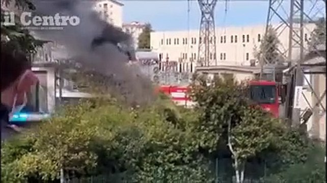 Dal boato alla colonna di fumo, l'incendio alla centrale Enel che spaventato i residenti