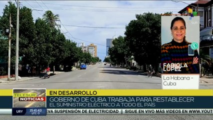 Cuba en fase de recuperación del Sistema Eléctrico Nacional